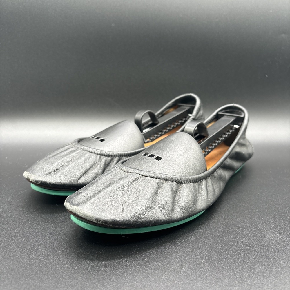 Tieks By Gavrieli Shoes Ballet Flats Casual Slip On Matte Black Leather US 9